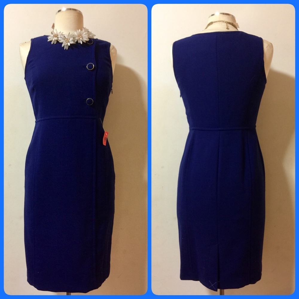 🫐🌌Talbots Purplish/blue Sheath..Size 4P NWT