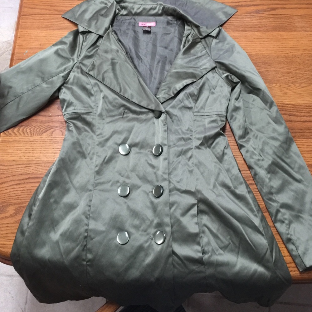 Olive green coat
