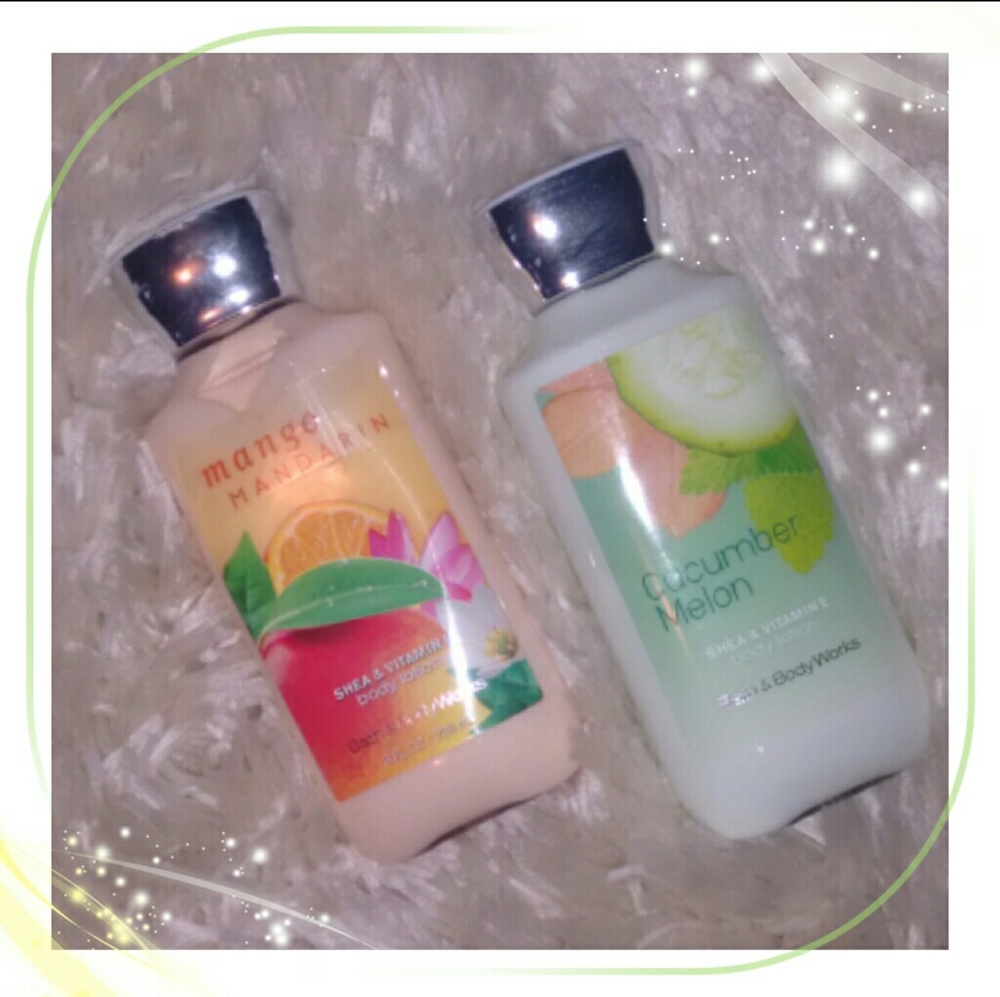Bath and body works lotion cucumber melon mango