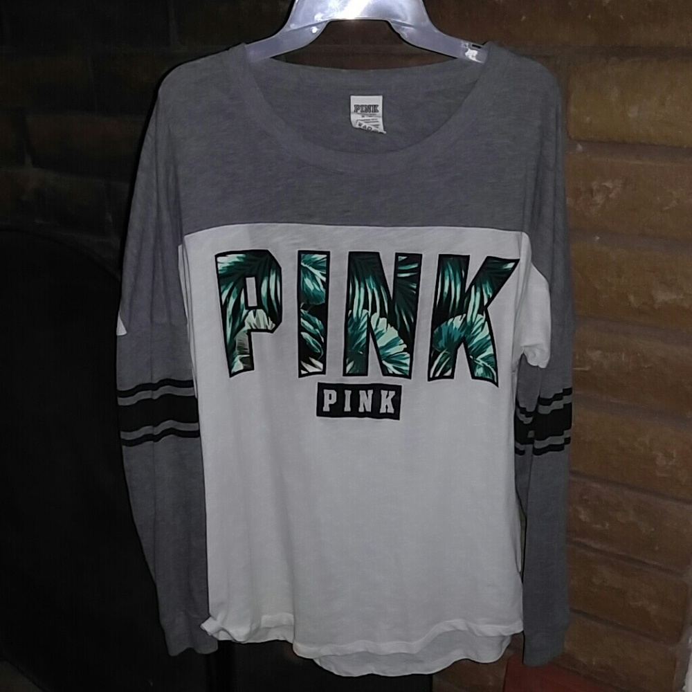 Pink open back long sleeve