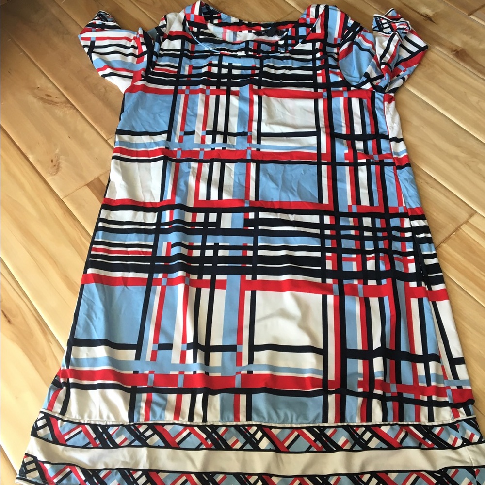 BCBG Max Azria plaid midi dress preppy!