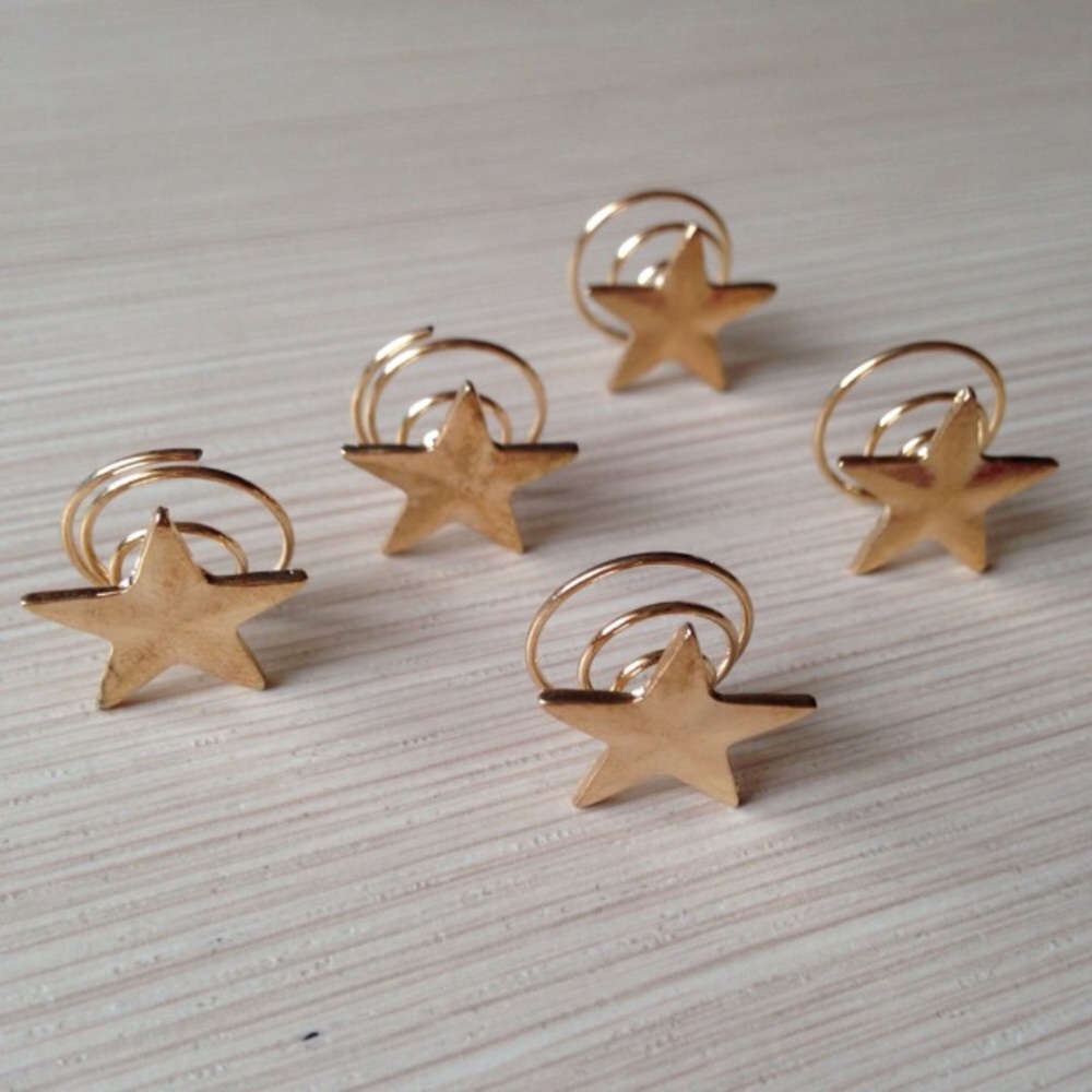 🛍Gold Star Spiral Hair Pins Barrettes Jewelry New - Picture 3 of 4