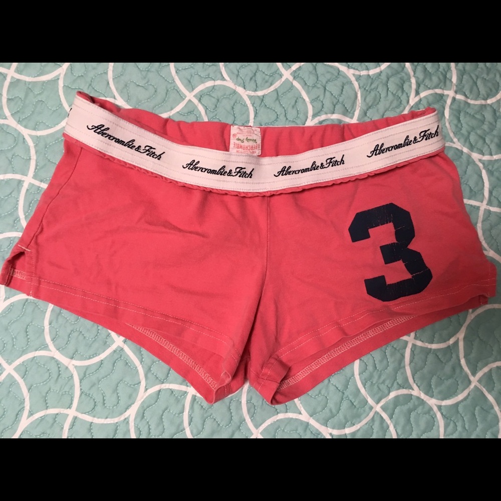 Abercrombie & Fitch Pink Cotton Sport Shorts