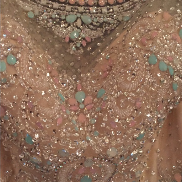 Blue prom dress