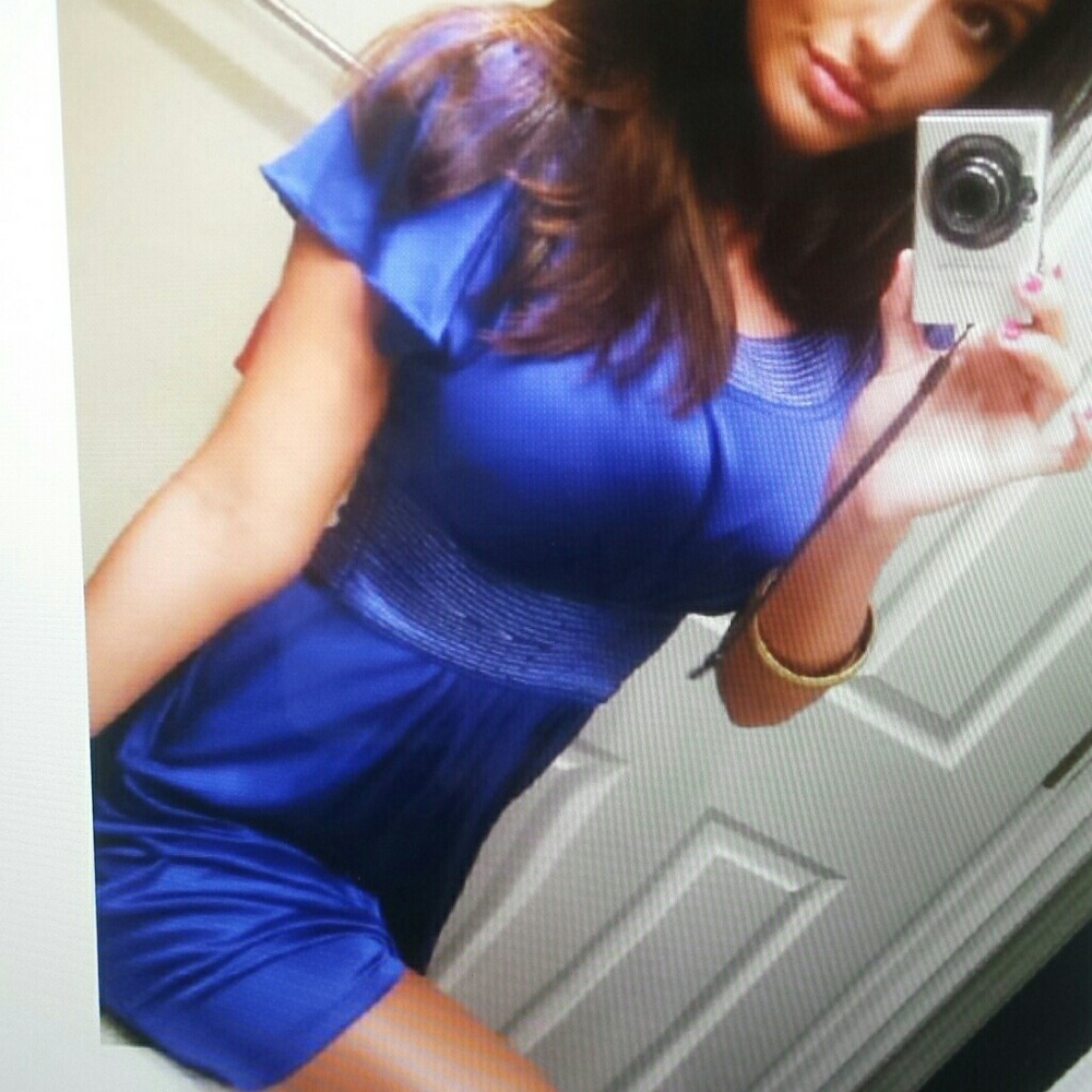 Sapphire blue dress by BEBE