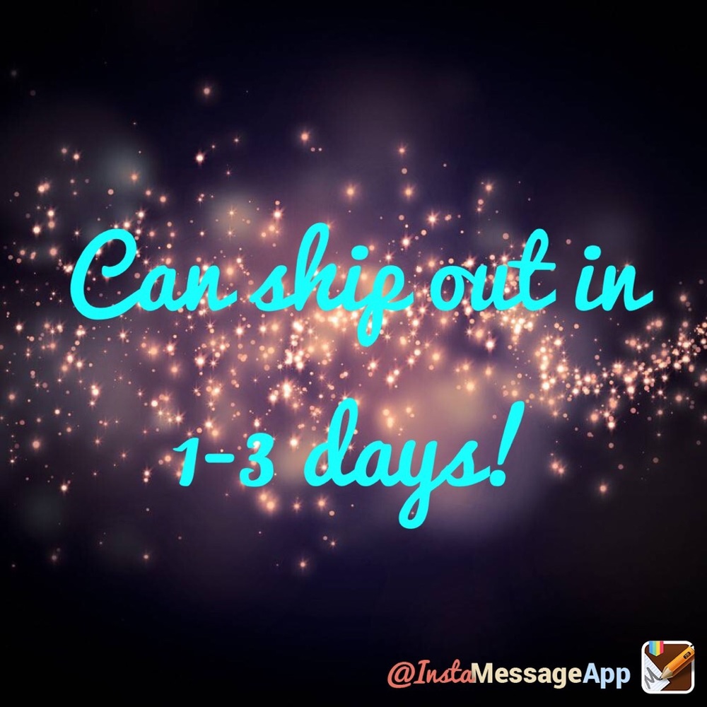 I CAN SHIP OUT YOUR ITEMS IN 1-3 DAYS!