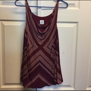 🔸PRICE DROP🔸CAbi printed drape tank