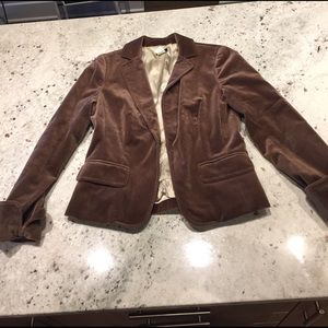 J. Crew velvet brown school boy blazer  size 6