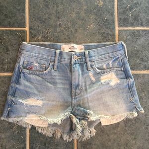 Hollister high-rise denim shorts