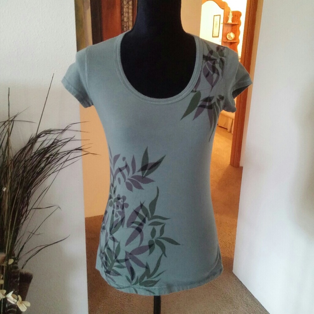 Olive Floral Tee