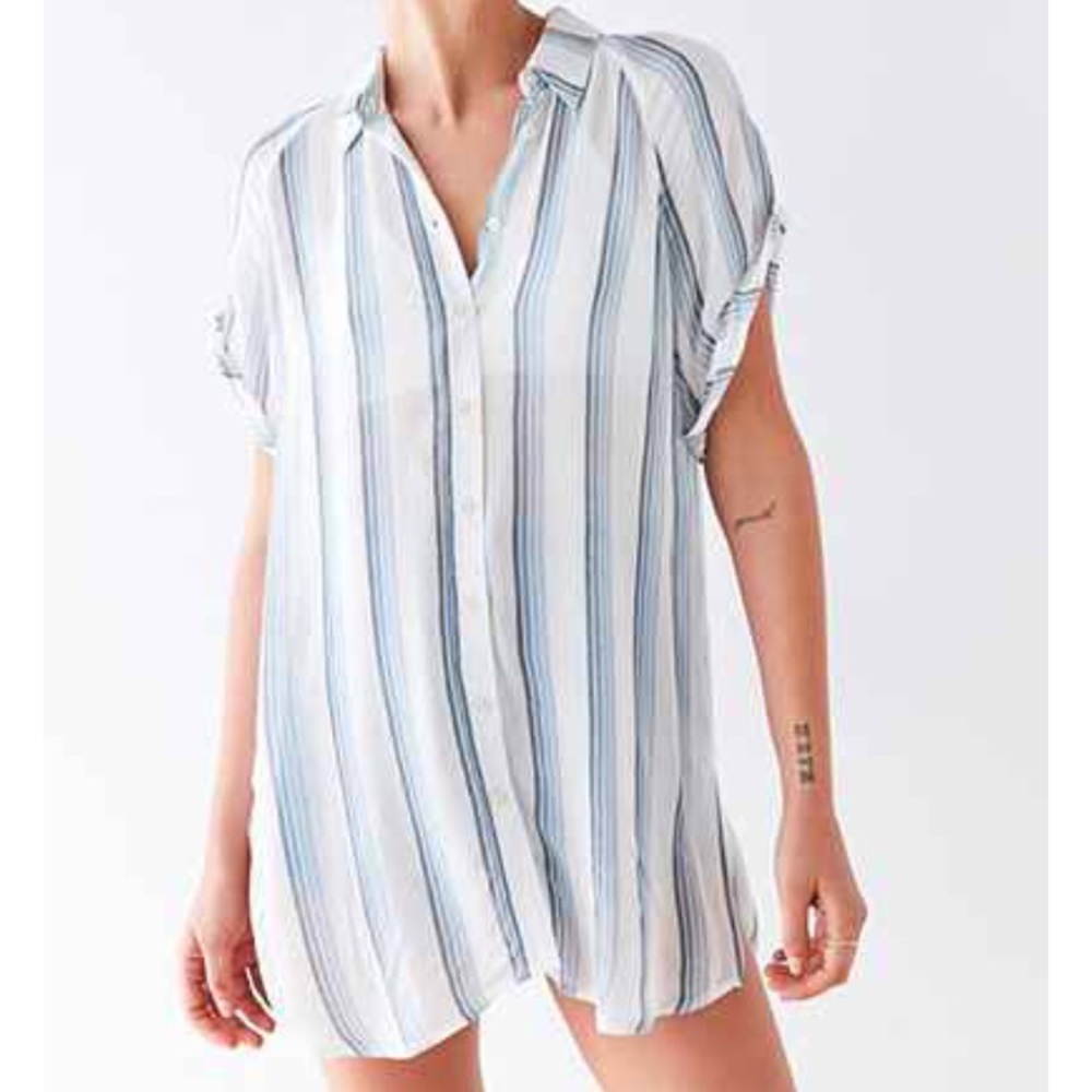 ❗️sold out on UO❗️ striped button-down BDG