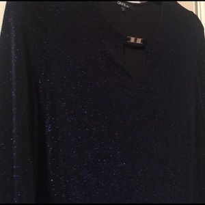 SPARKLY navy tunic! 😎