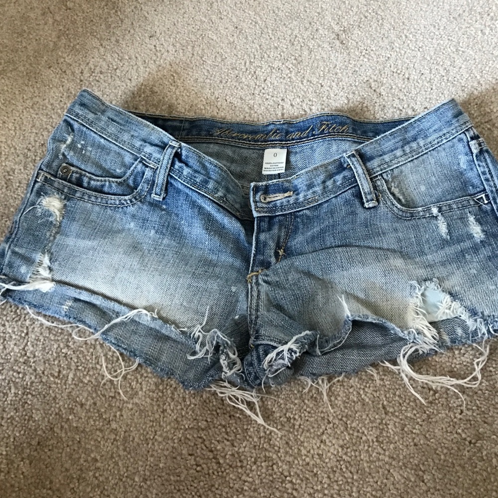 Abercrombie and fitch booty shorts size 0