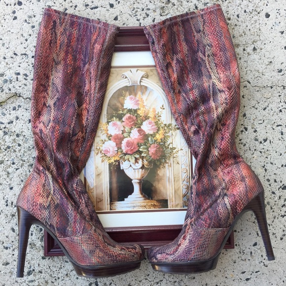 carlos santana snakeskin boots