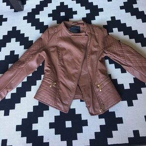 Faux leather jacket