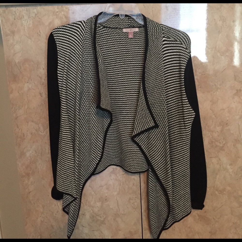 Black and white cardigan