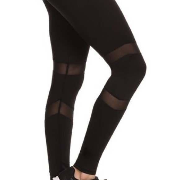 Mesh athletic leggings - Picture 2 of 3