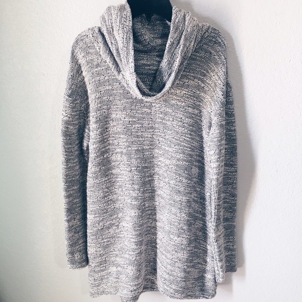 Oversized Chunky Grey Knit Sweater