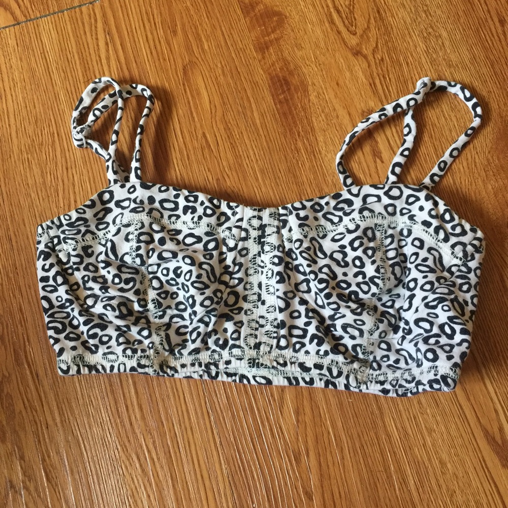 Leopard Print Bandeau Bralet