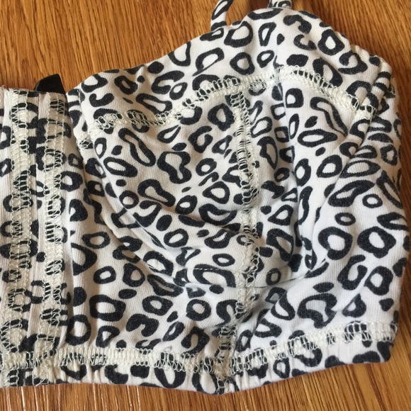 Leopard Print Bandeau Bralet - Picture 3 of 3
