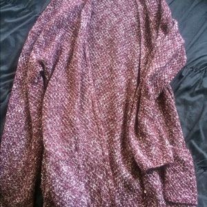 Purple cardigan