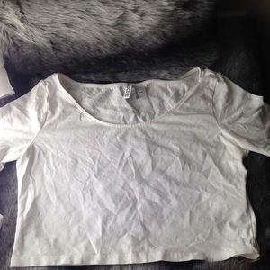 White crop top