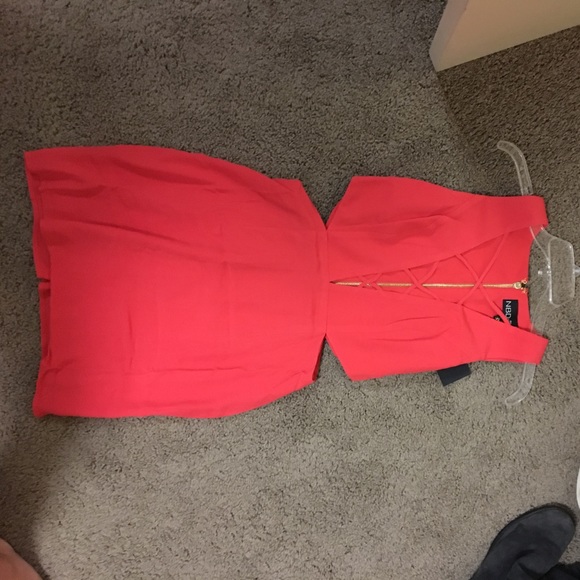 A brand new red cut out dress from Revolve website - Picture 3 of 4