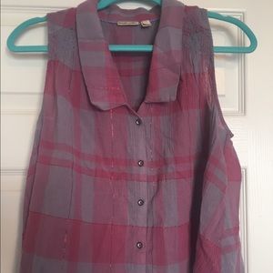 Anthropologie Button Up Tank