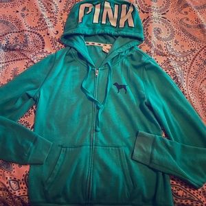 PINK zip up sweatshirt