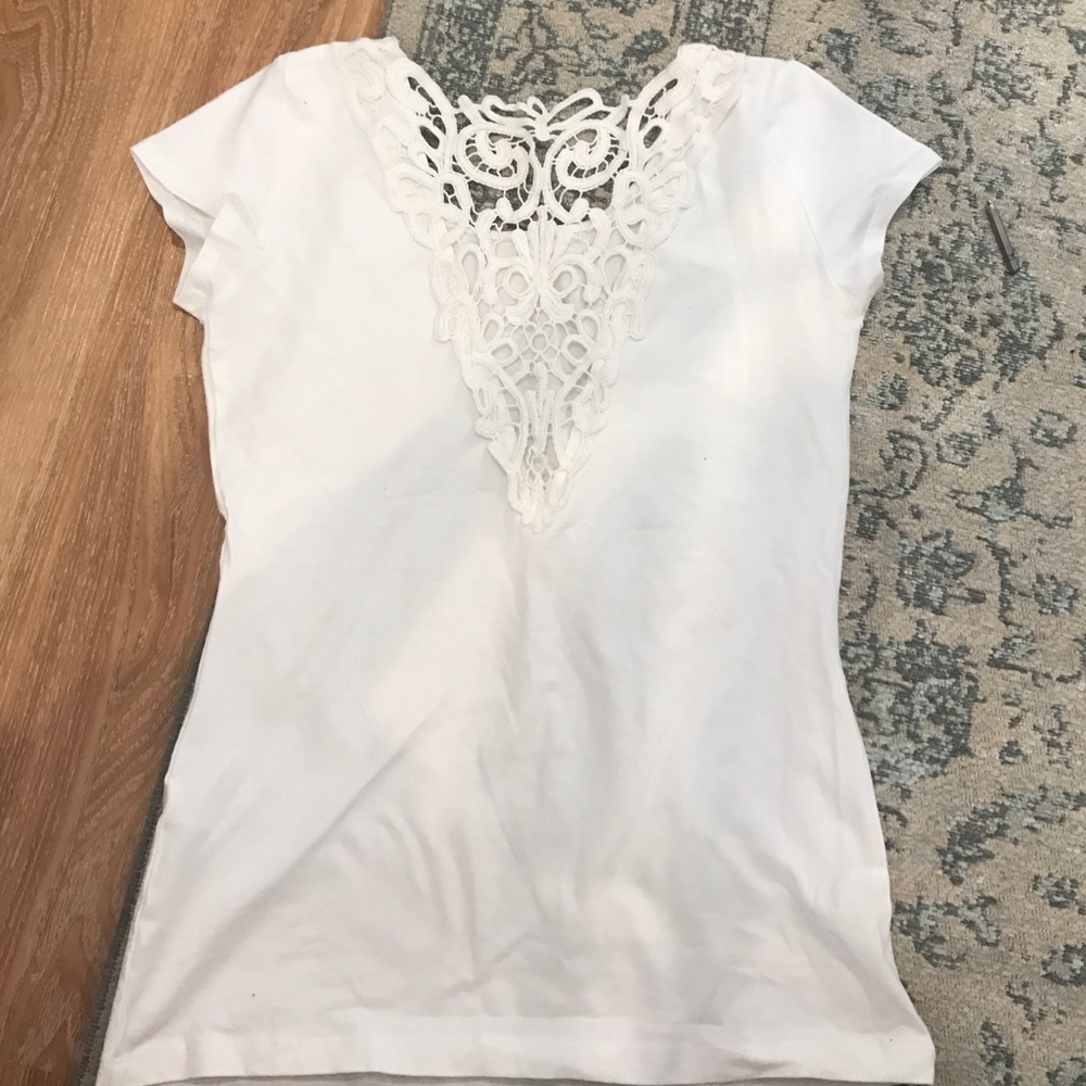 Women's lace back t shirt!