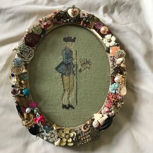 Romantic Hand Stitched Romeo 1600s Image Charm Art