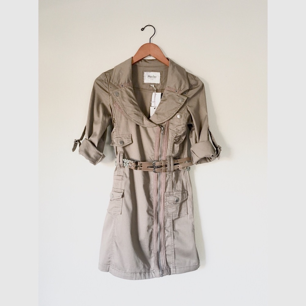 Taupe Coat Dress