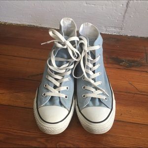 Sky Blue Converse Shoes 👟
