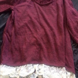 Maroon shirt