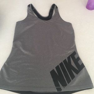 Black and grey Nike tank