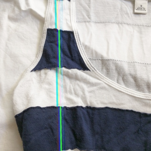 | B a n a n a  R e p u b l i c | ʀᴀᴡ sᴛʀɪᴘᴇᴅ ᴛᴀɴᴋ - Picture 3 of 3