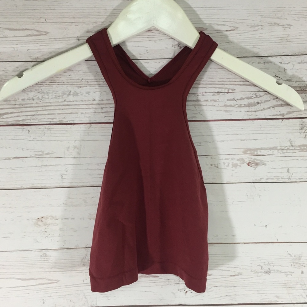 New Free People Womens Racerback Seamless Crop Top