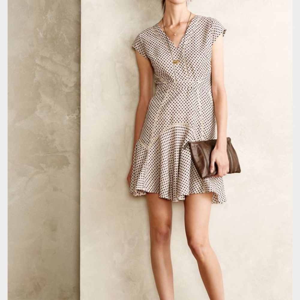 Anthropologie cross-stitch dress