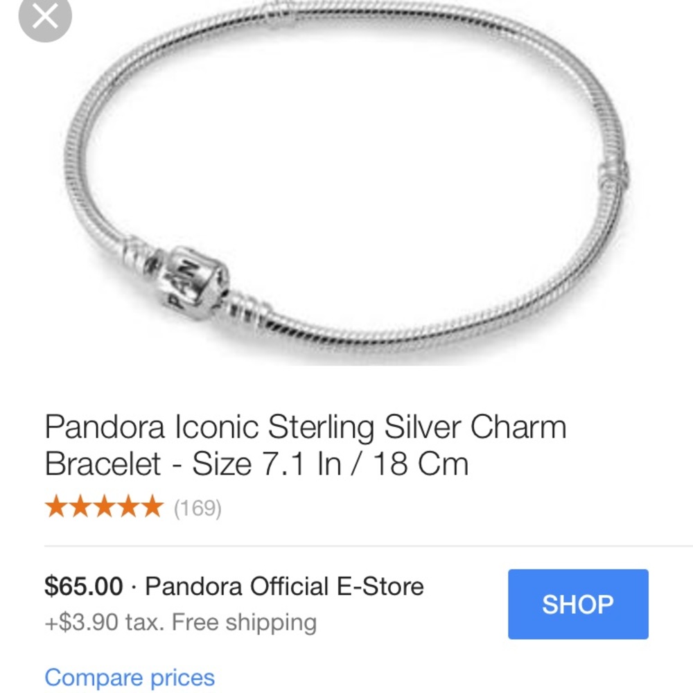 Pandora charm bracelet