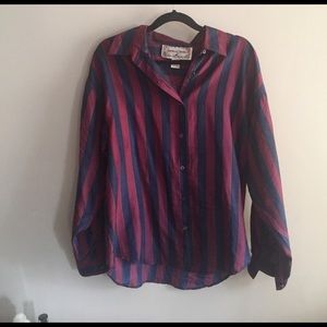 Chuck Bass Silk Oversized collared shirt .