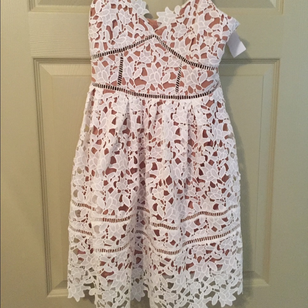 Brand New While Lace Dress