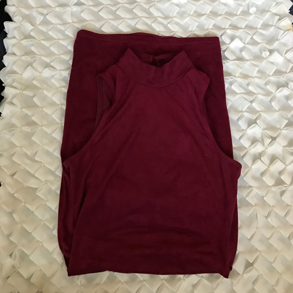 Super Cute Maroon Mini Dress