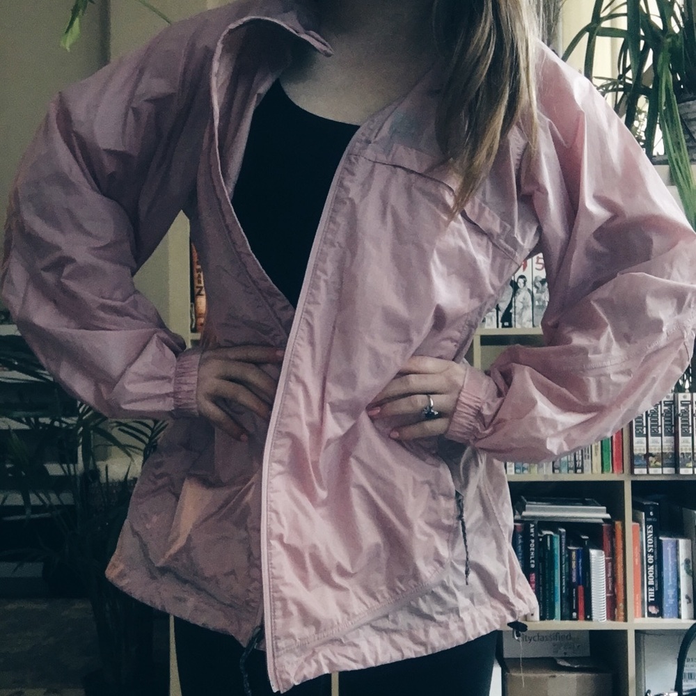 Vintage Pink Raincoat/Windbreaker