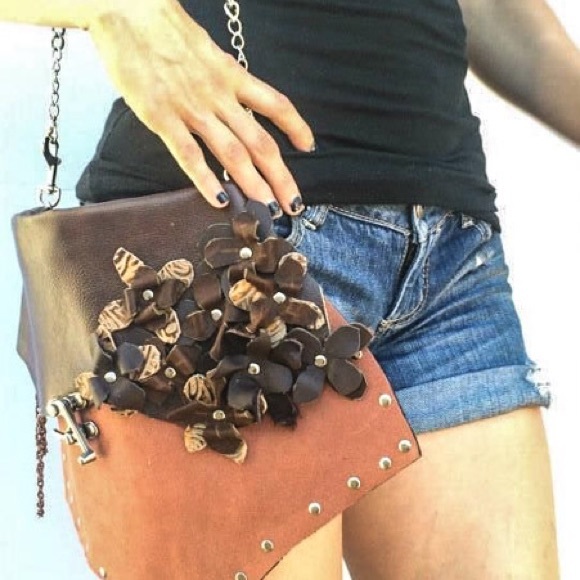 Leather boho flower purse four way. - Picture 4 of 4