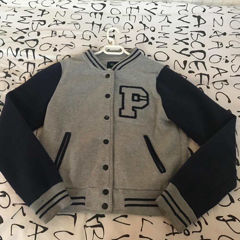 Light varsity jacket