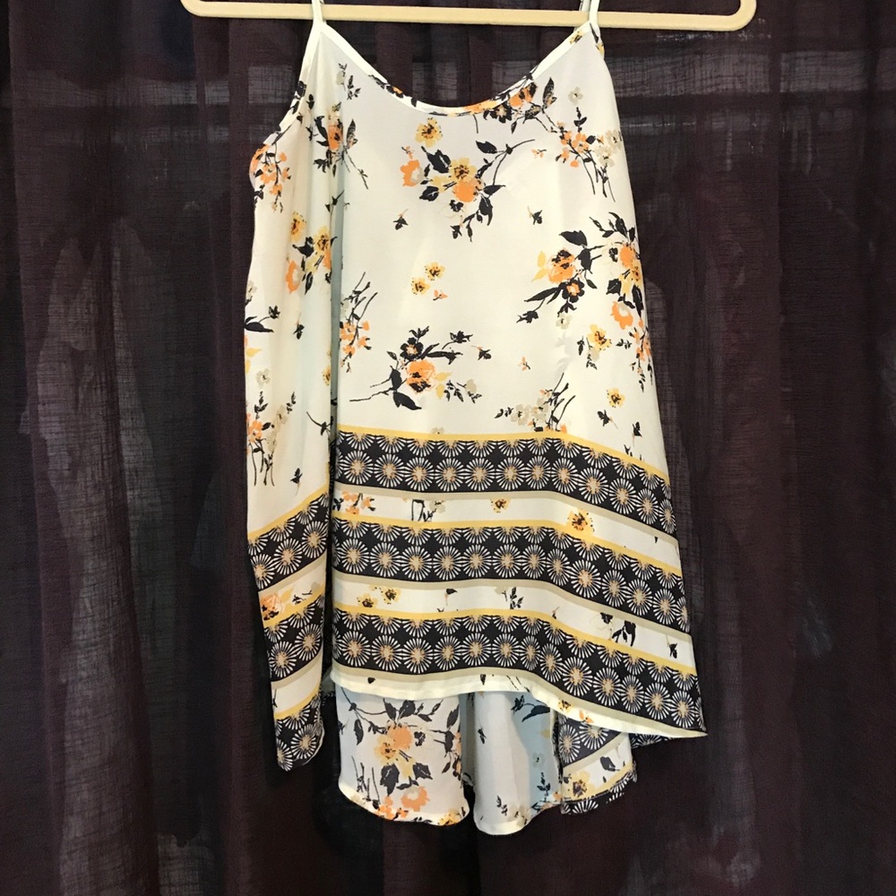 Floral print tank top