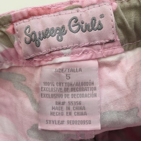 🐹PINK CAMOUFLAGED SKORT WITH RAW EDGES - Picture 7 of 7