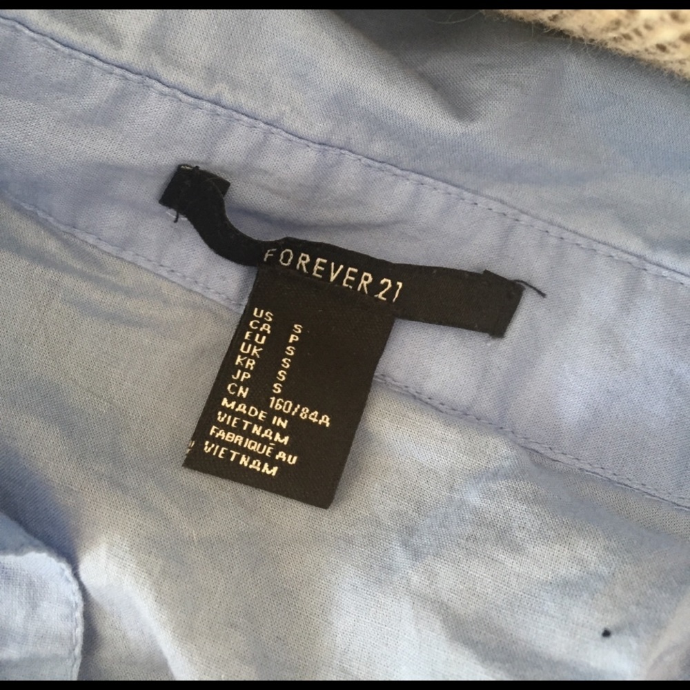 Blue Button Down - Picture 2 of 2