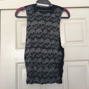 Disney Couture Skull Muscle Tank