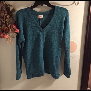 C & S teal sweater